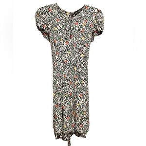Topshop size 4-8 Mini Dress with flowers and key hole front and back